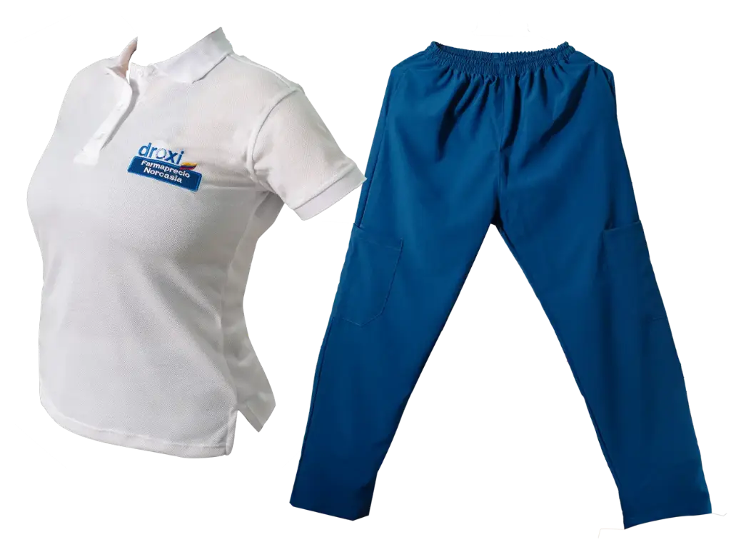 Traje Antifluido Con Camiseta Polo (S, Dama, Azul Celeste)